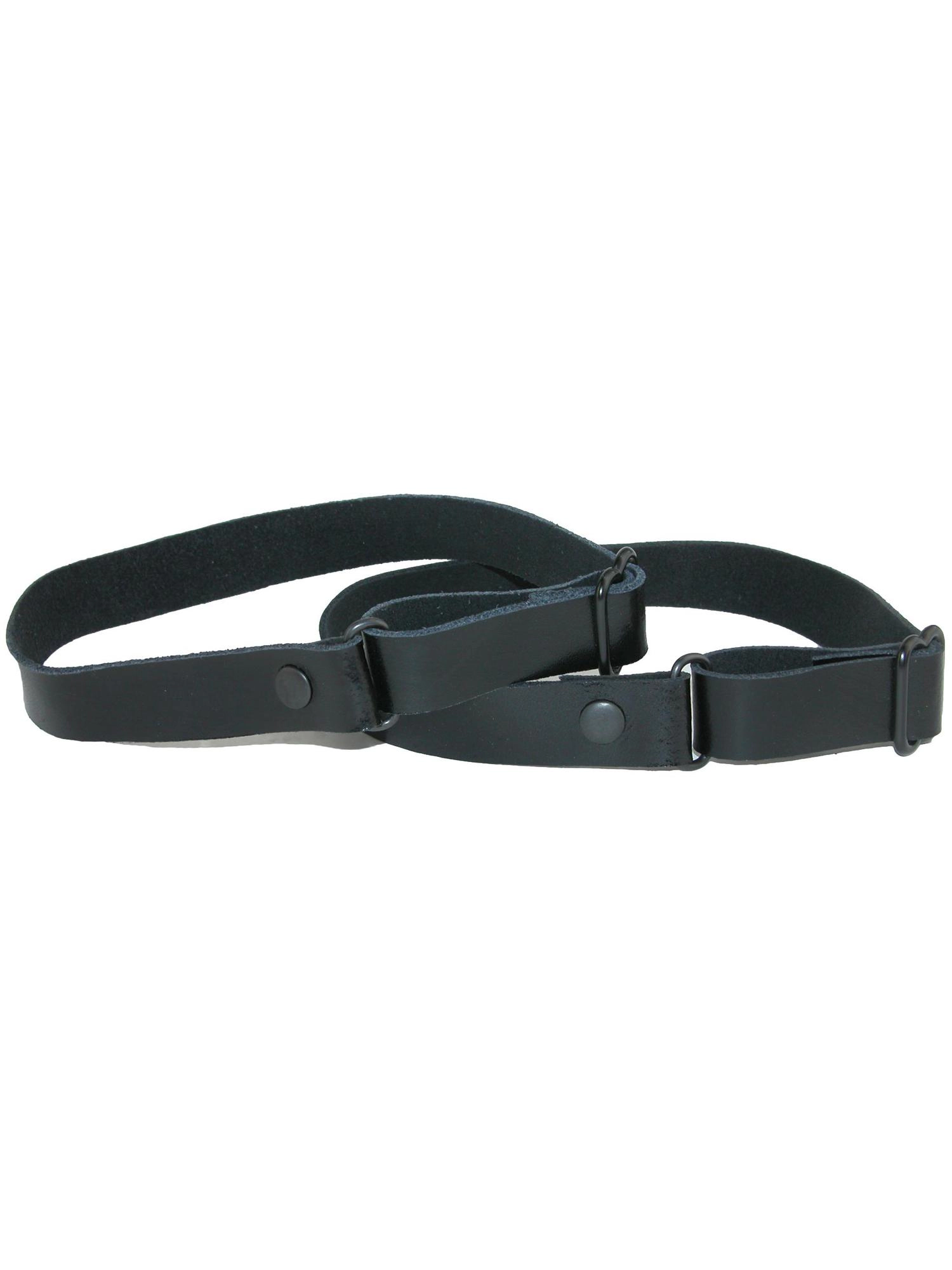 CTM® Men's Coated Leather Solid Color Adjustable Armband Sleeve Garter