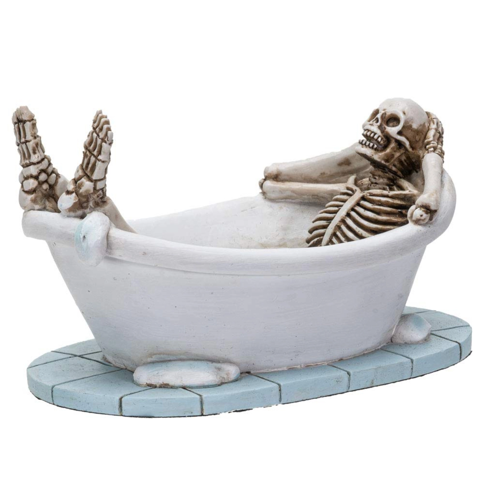 Pacific Giftware Life After Death Skeleton in The Bath Tub After Life Home Decor Resin Figurine 5 x 2.75 inch