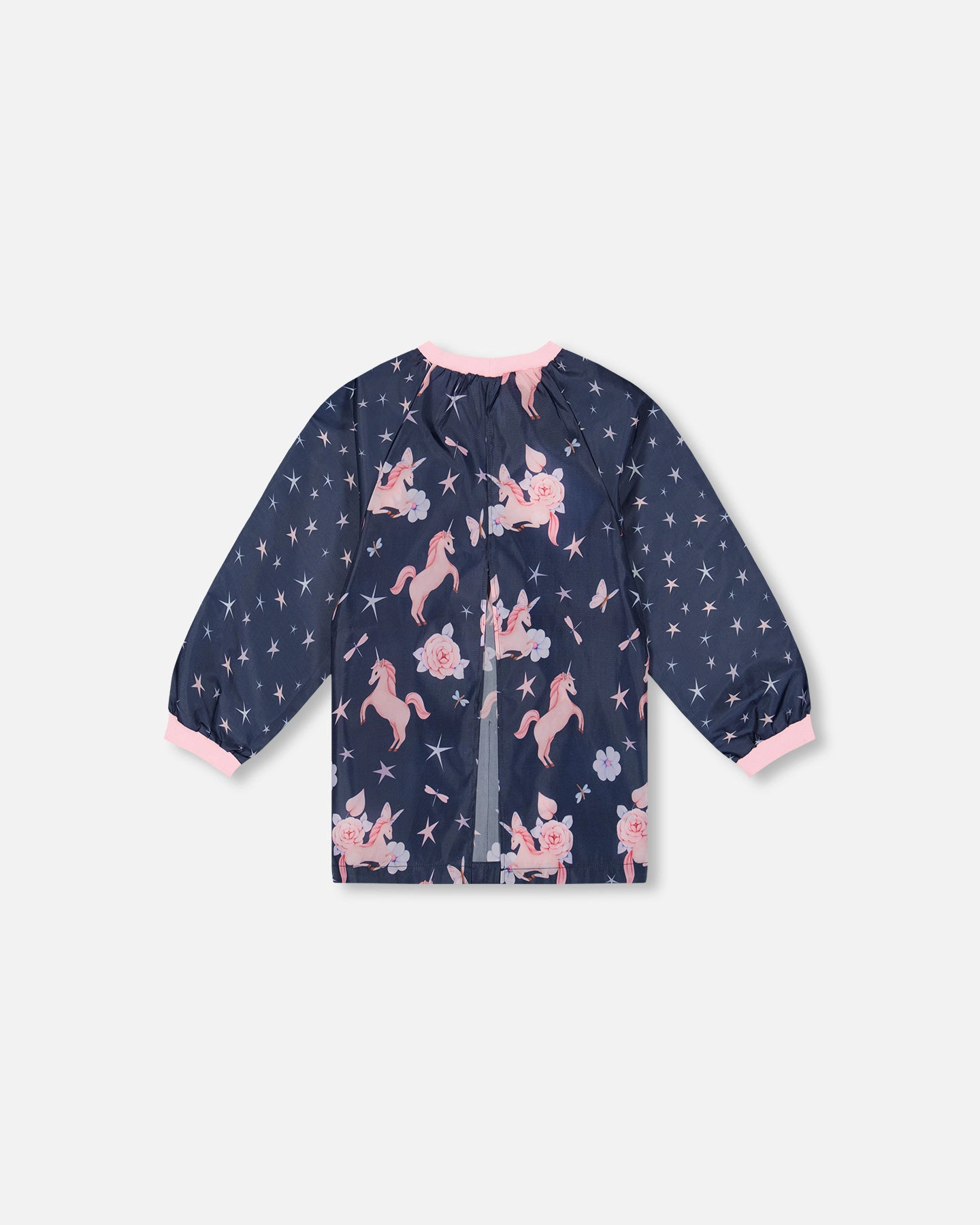 Deux par Deux Boys Water-Resistant Raglan Sleeve Unicorn Print Apron