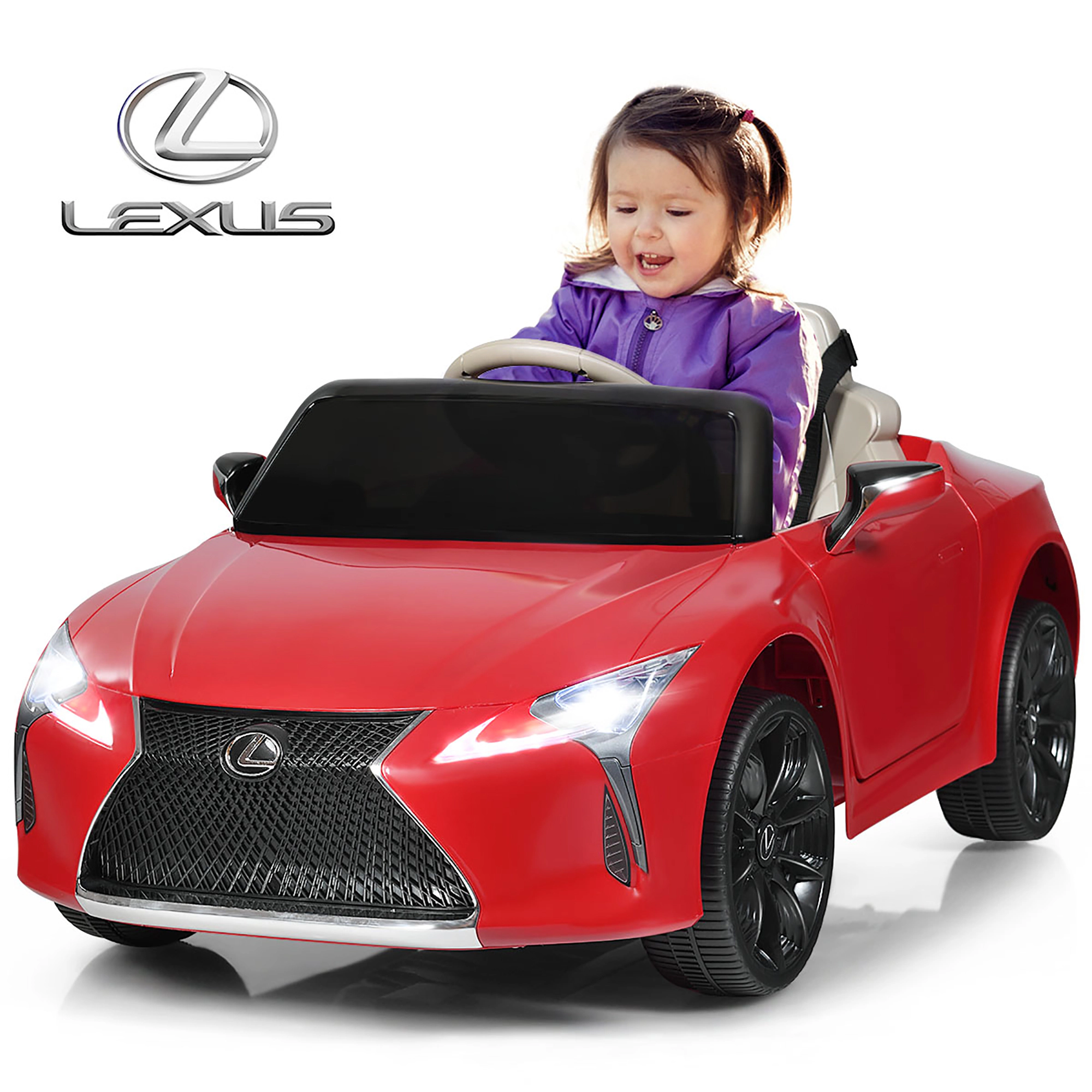 Costway 12V Kids Ride on Car Lexus LC500 Licensed Remote Control Electric Vehicle