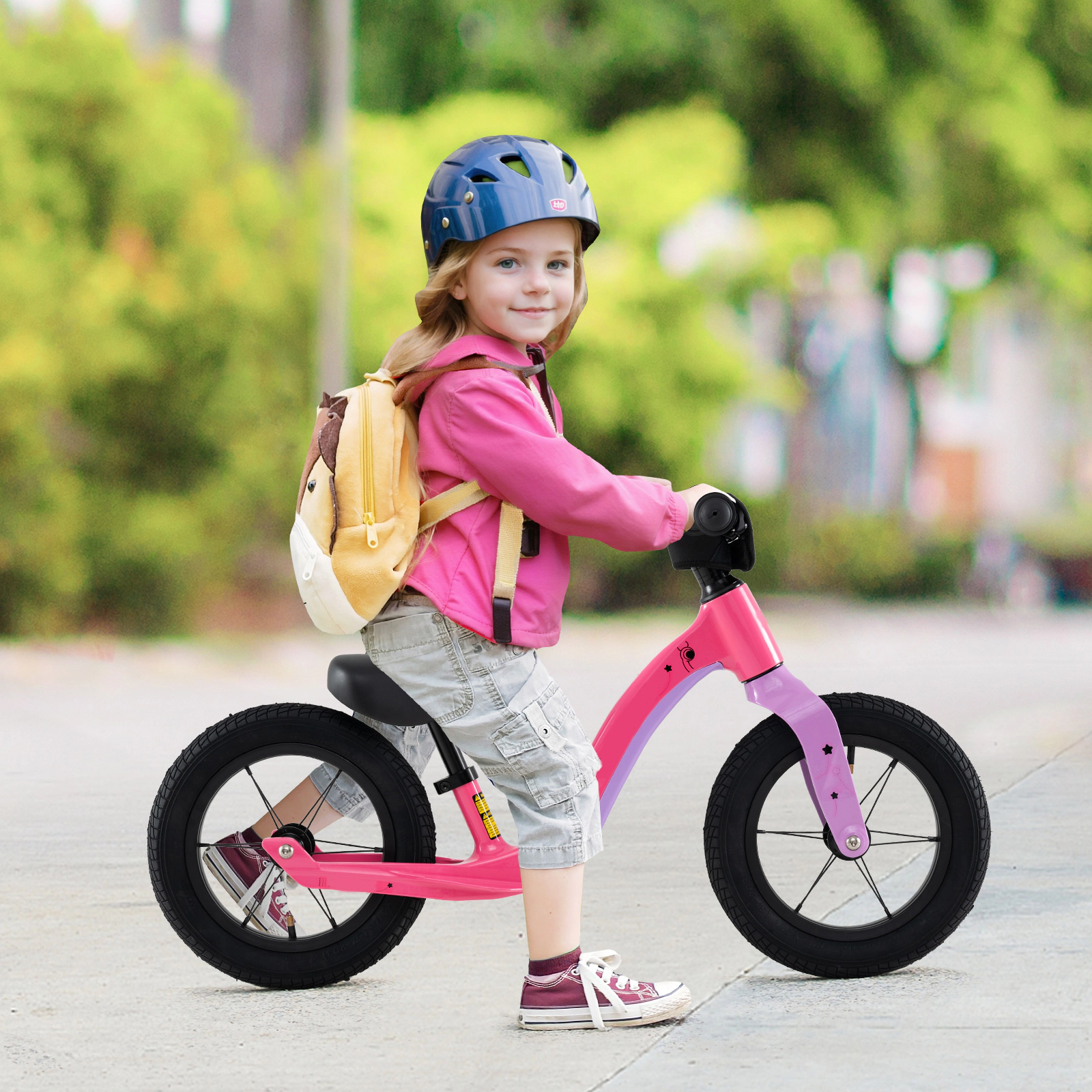 SUGIFT Adjustable Seat 360 Degree Rotatable Handlebar Kids 12 Inch Balance Bike