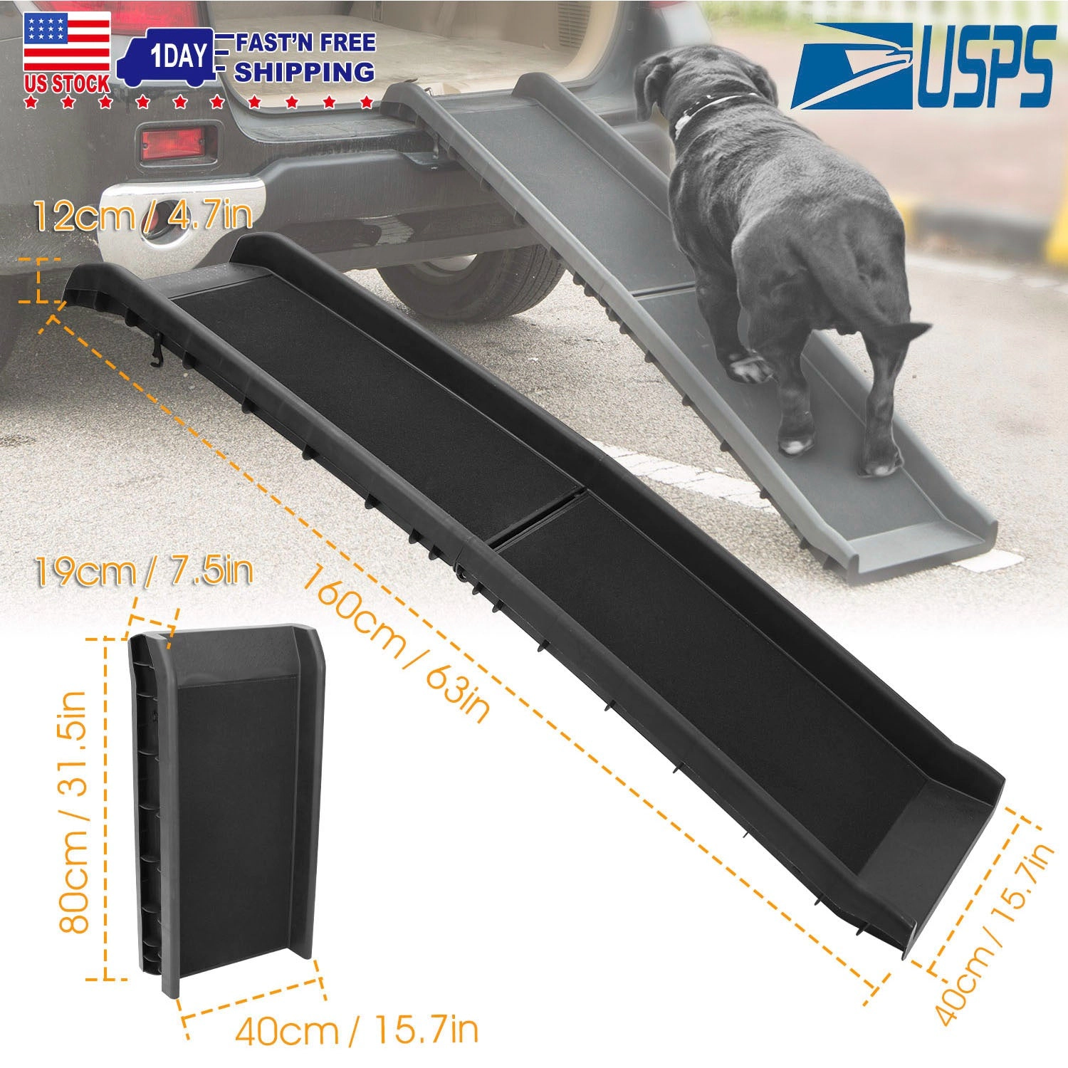 GBruno Foldable Non-Slip Pet Ramp For Cars