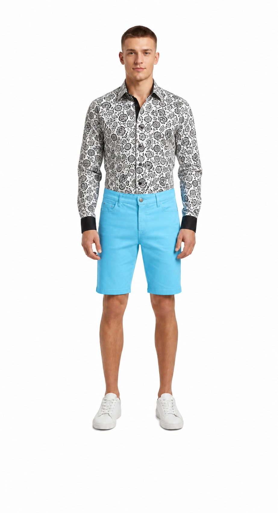 Elie Balleh Men's Twill Five Pocket Short Pants