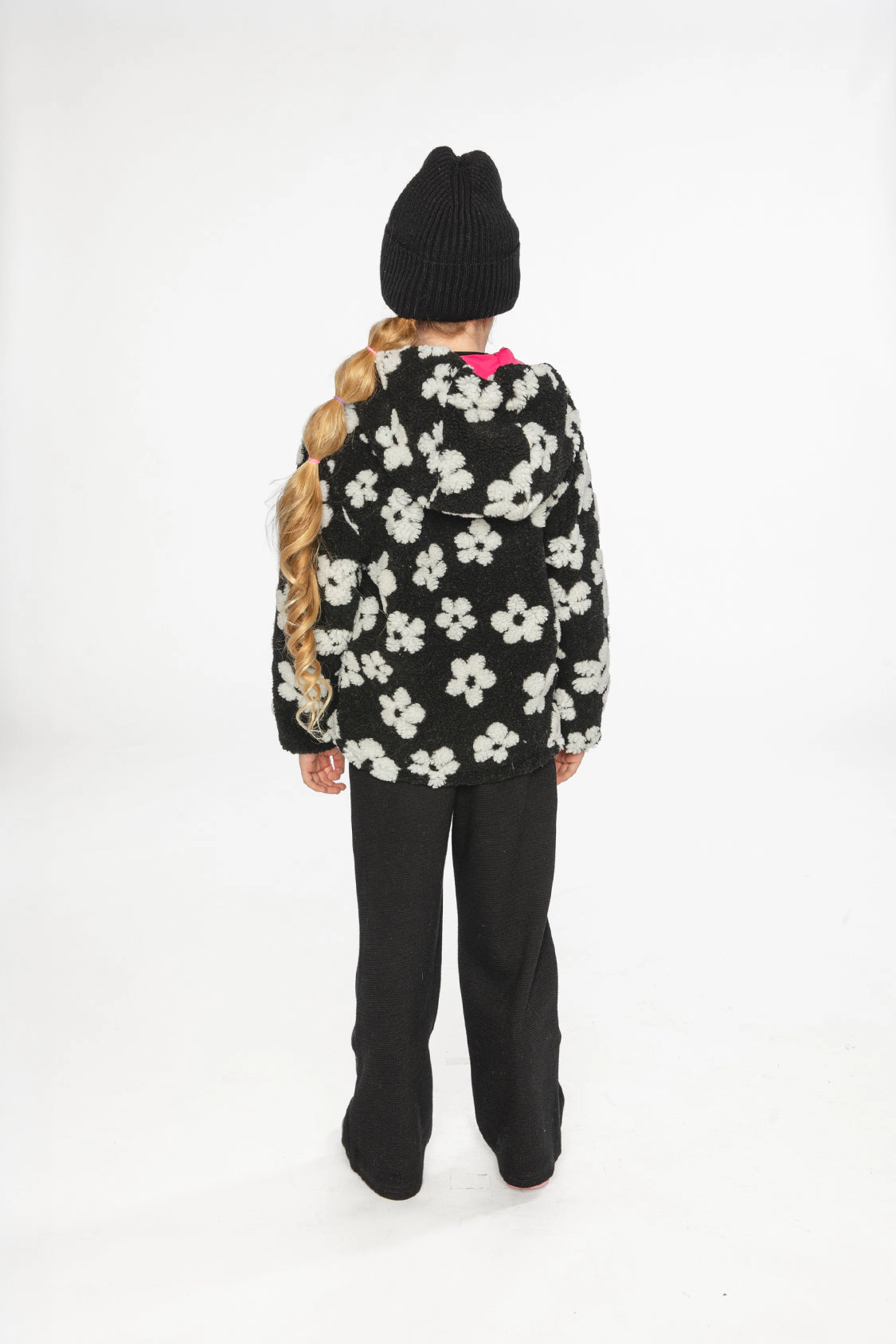 Deux par Girls Floral Print Reversible Mid-Season Jacket