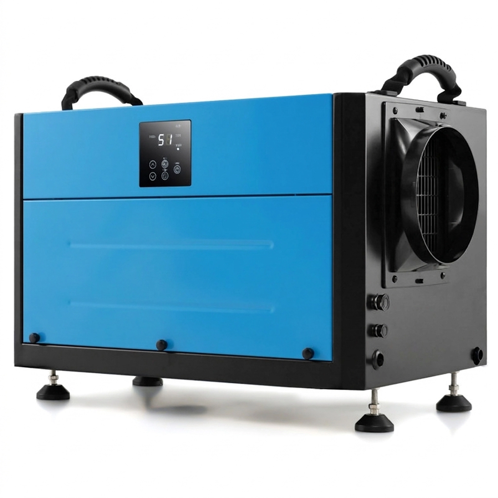 SUGIFT 155-Pint Crawl Space Dehumidifier with 3 Modes and 24H Timer Blue/White