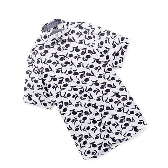 Elie Balleh Boys Slim Fit Floral Button-Down Shirt
