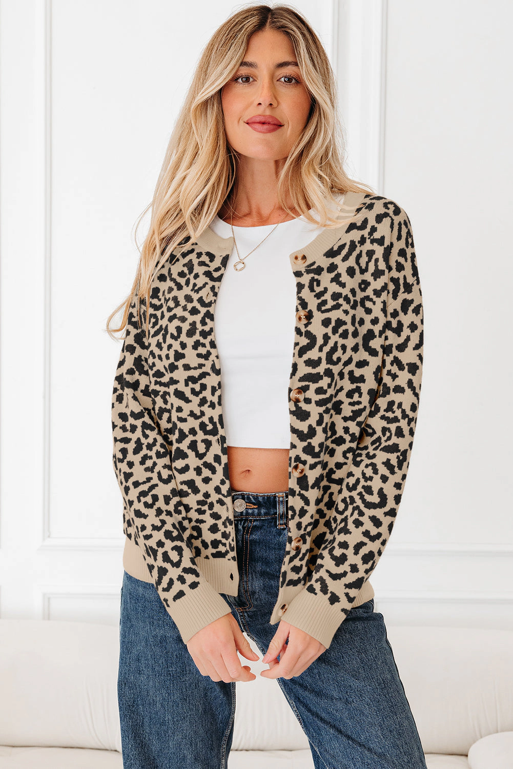 Threaded Pear Women's Tayayia Chunky Knitted Cardigan Sweater