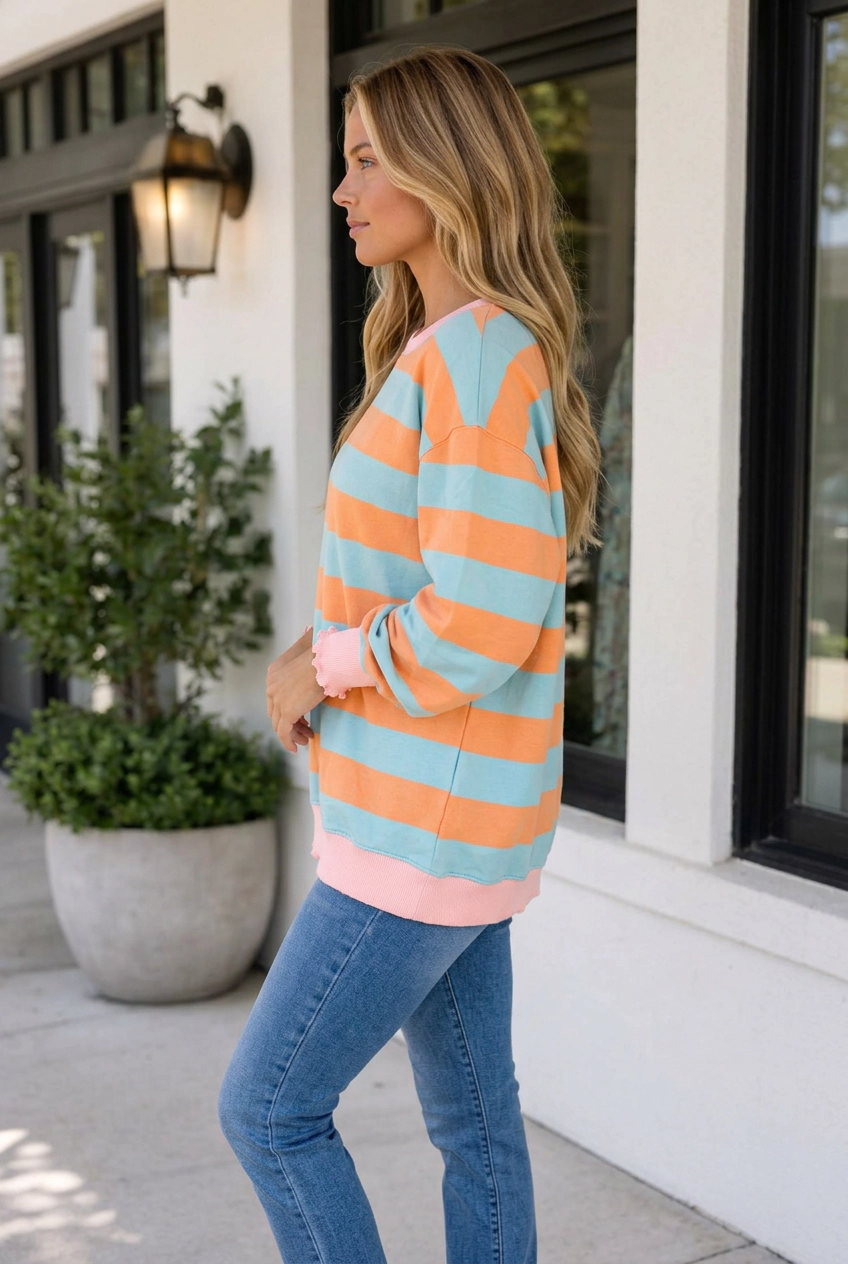 Threaded Pear Angelina Sleeve Shift Top Long
