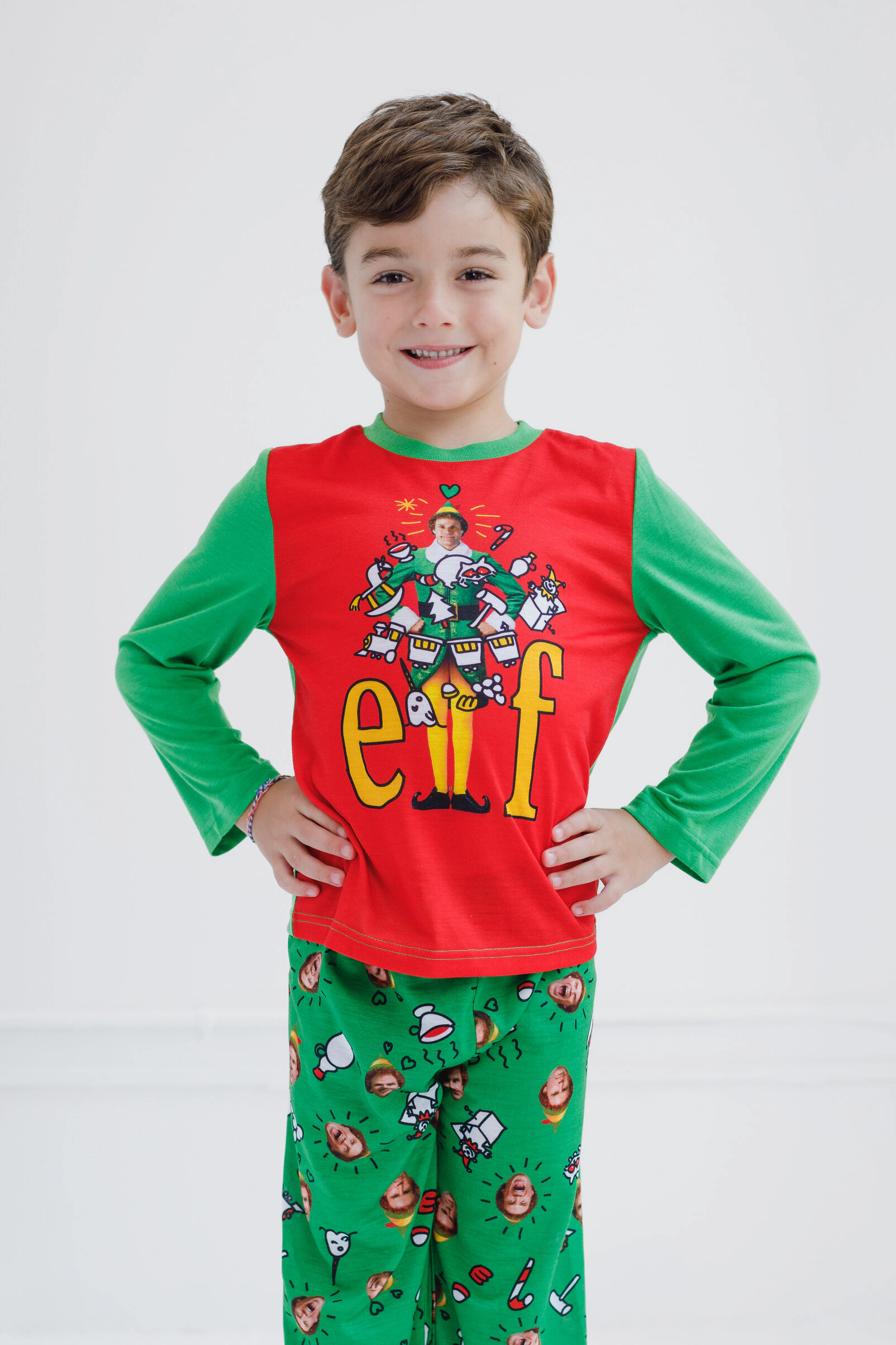 Elf 2-Piece Pajama Shirt and Pants Set