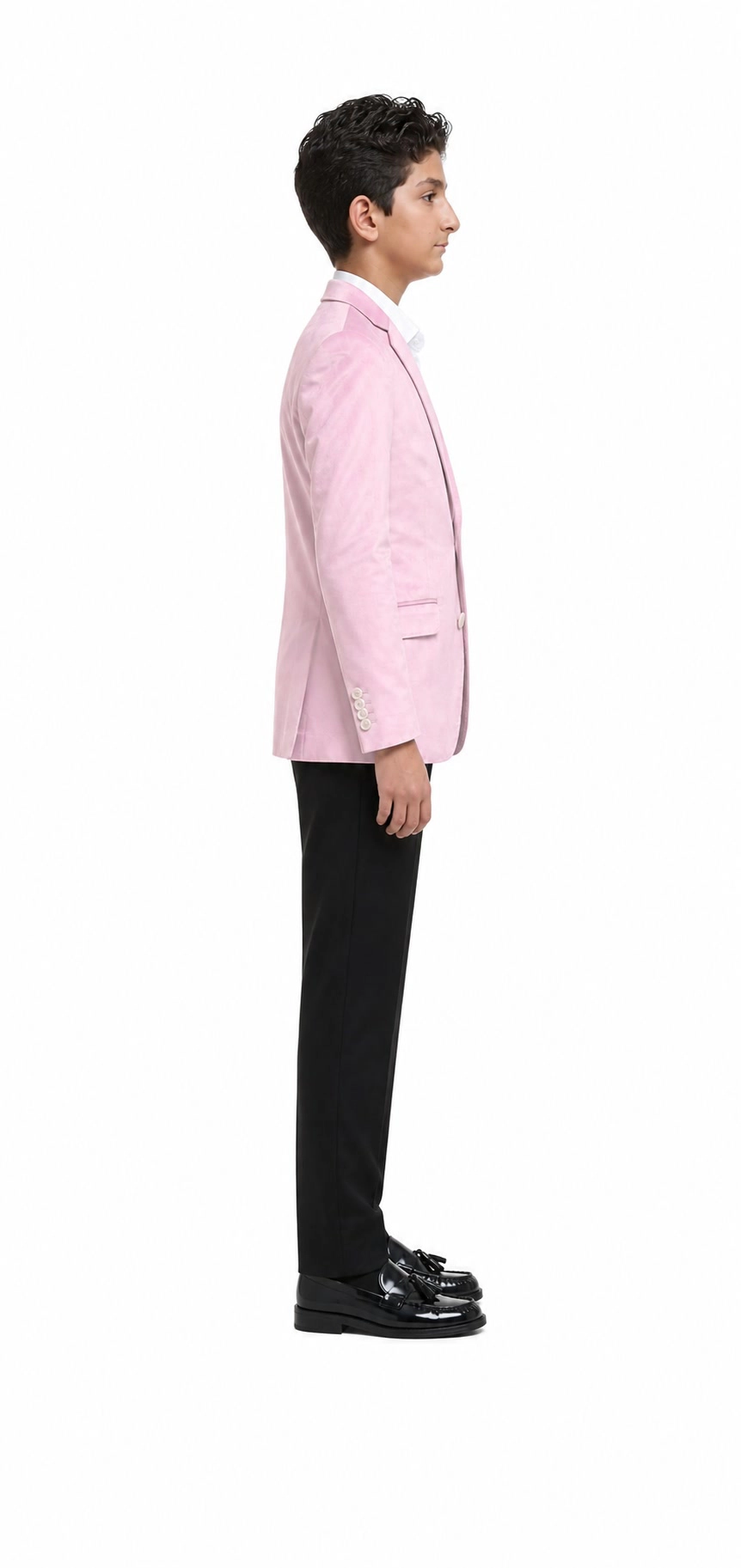 Elie Balleh Boys Slim Fit Velvet Jacket