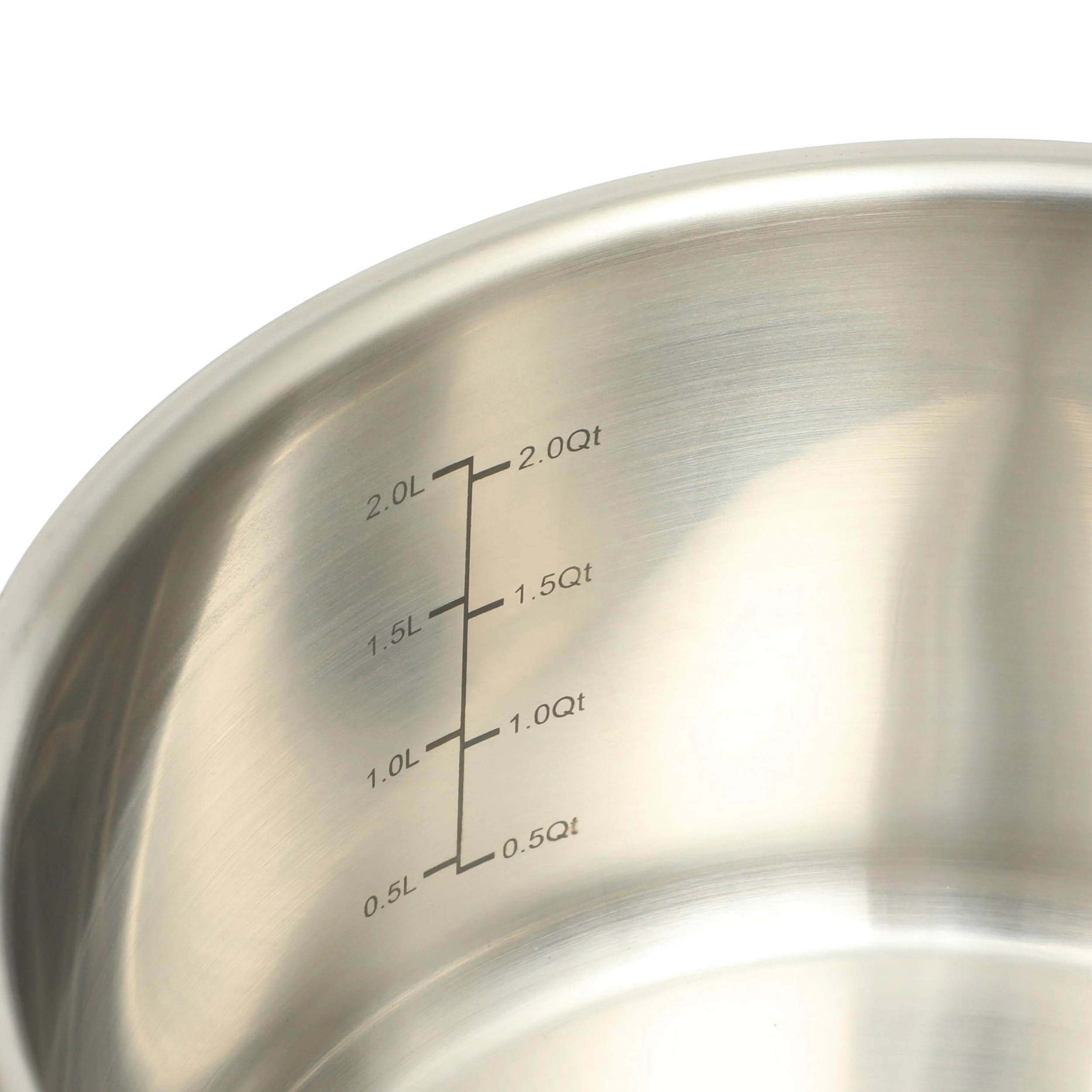 Oster Beauford 2 Quart Stainless Steel Saucepan With Lid in Silver