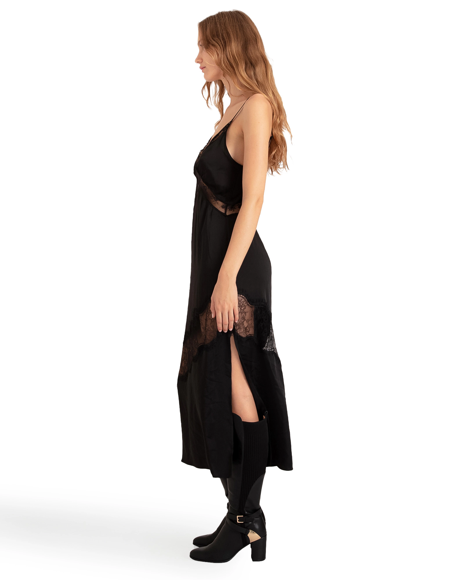 Heavenly Bodies Lace Slip Dress