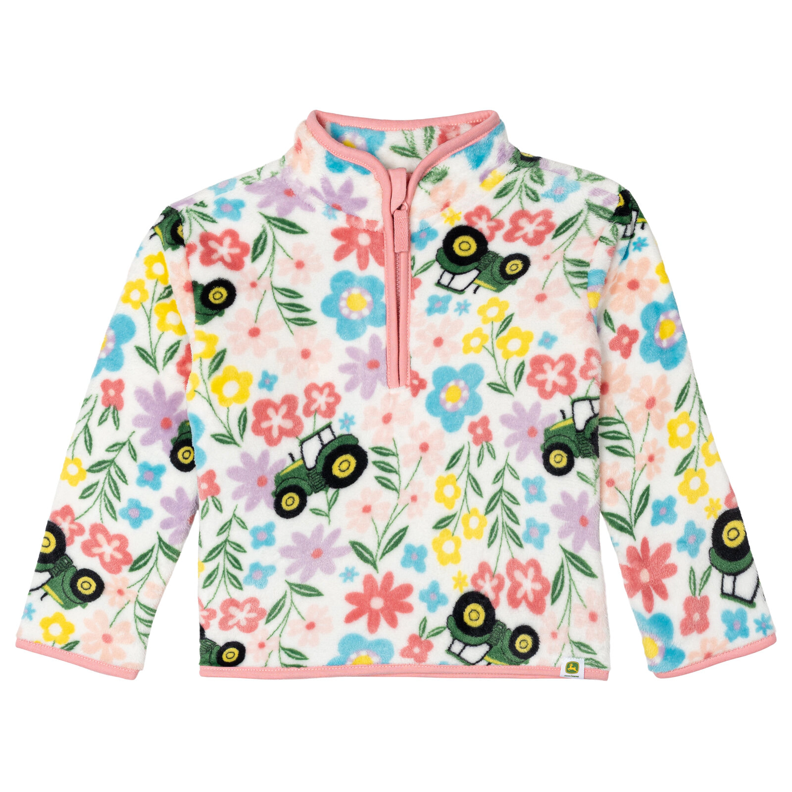 John Deere Girls' Fleece Quarter-Zip Sweatshirt