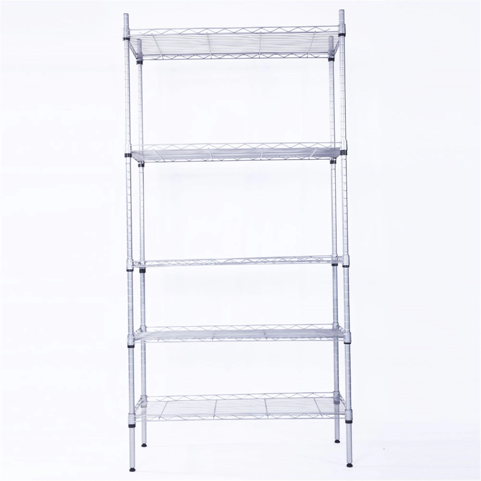 Flynama 5 Shelf Adjustable Heavy Duty Steel Organizer Wire Rack Easy Assembly