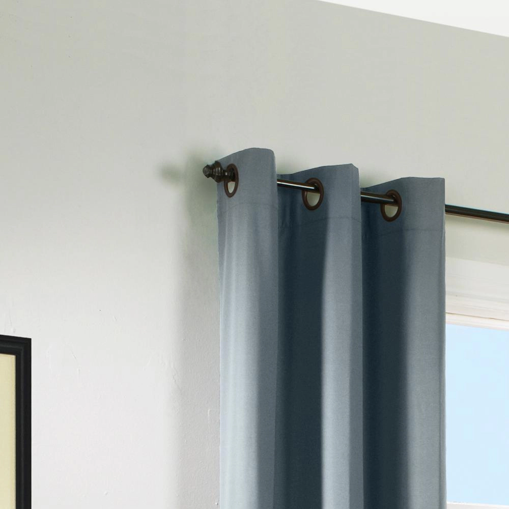 Thermaplus Prelude Room Darkening Window Treatment Grommet Curtain Panel 40" x 84" for Bedroom Livingroom Slate Blue