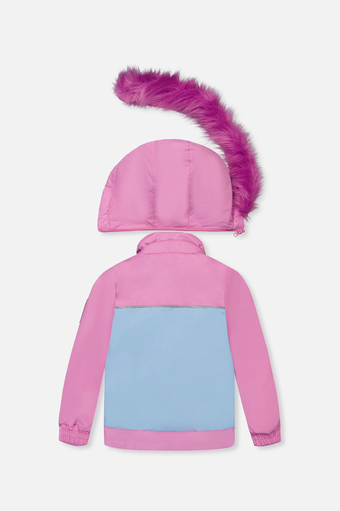 Deux par Girls Colorblock Two Piece Discover Snowsuit with Hooded Jacket and Snow Pants