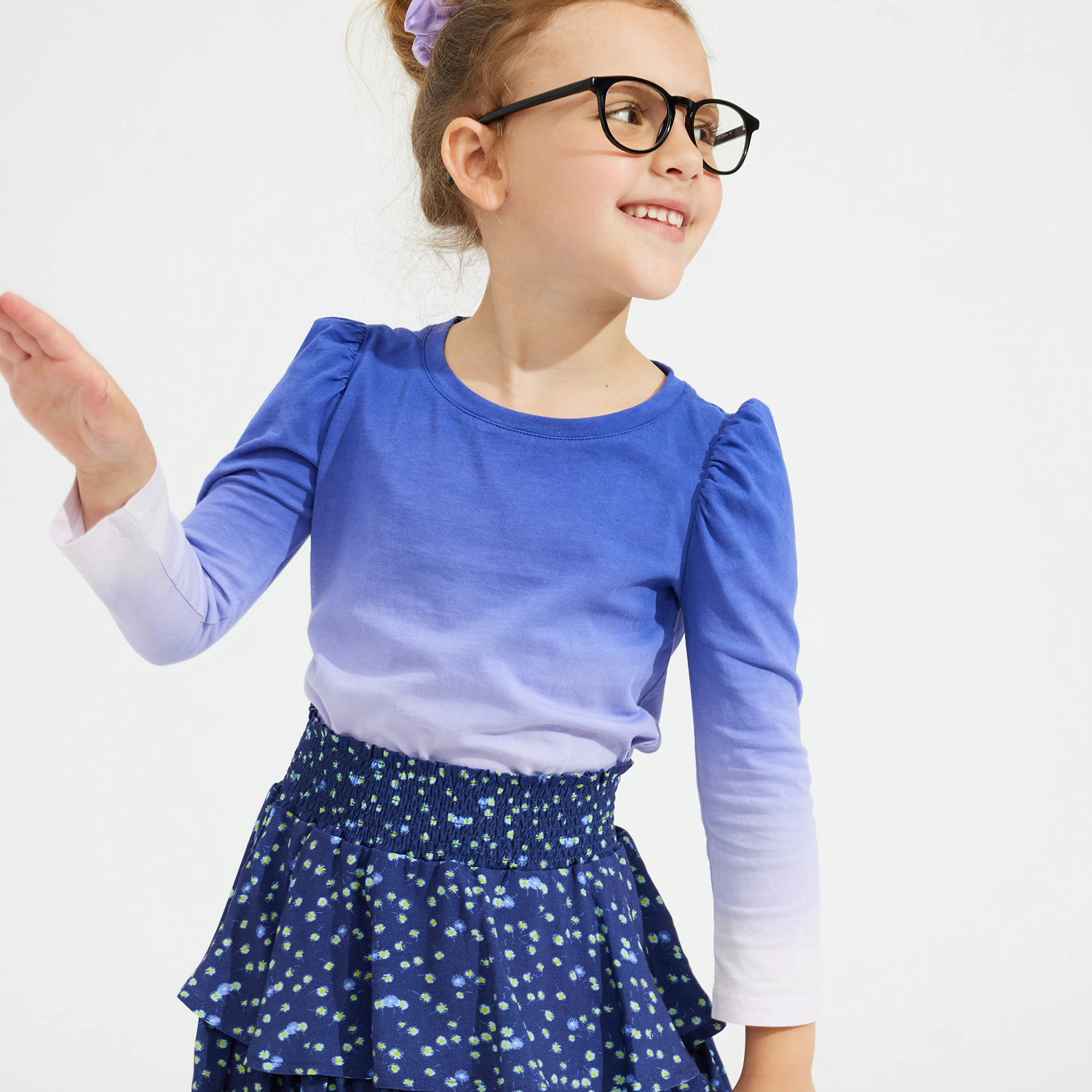 Rockets of Awesome Puff Ombre Top for Girls