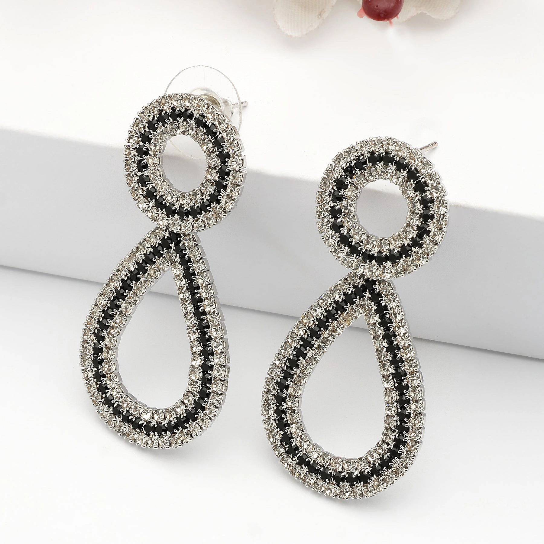 AGP PARIS Womens Double Drop Earrings