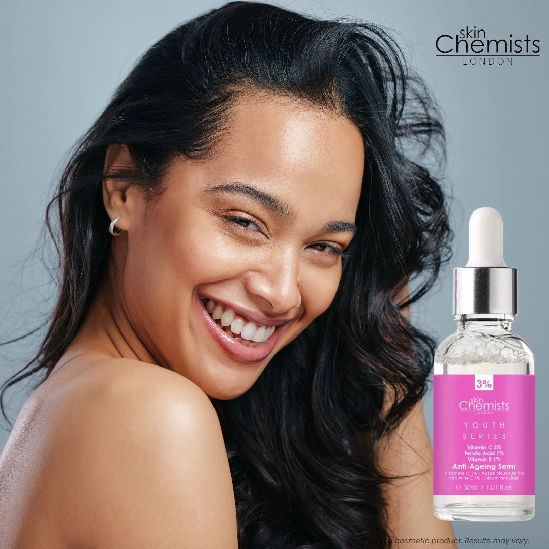 skinChemists Anti-Ageing Serum Vitamin C 3% Ferulic Acid 1% Vitamin E 1% 30ml