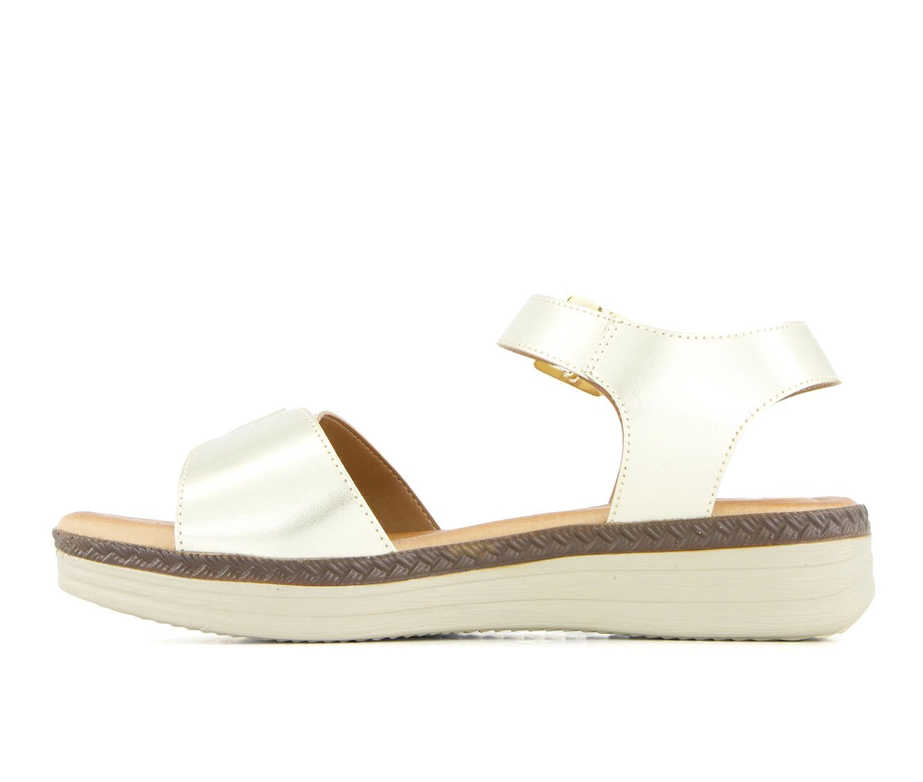 Andrea Womens Comfort Sandals With Hook And Loop Closure