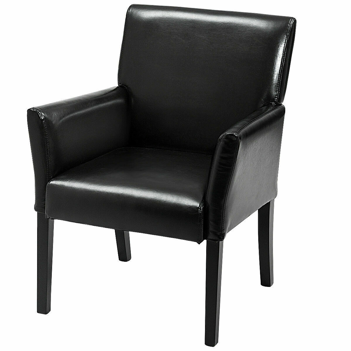 LJG Modern PU Leather Executive Arm Chair Sofa
