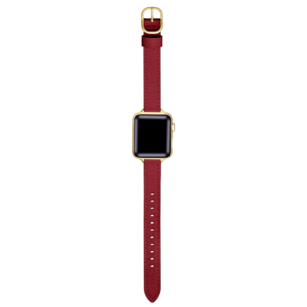 Posh Tech Womens Carmen Skinny Leather Band for Apple Watch