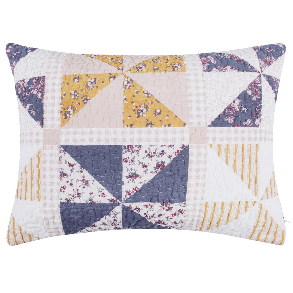 Greenland Home Fashions Pinwheel & Posey Luxurious Modern Ultra Soft Pillow Sham