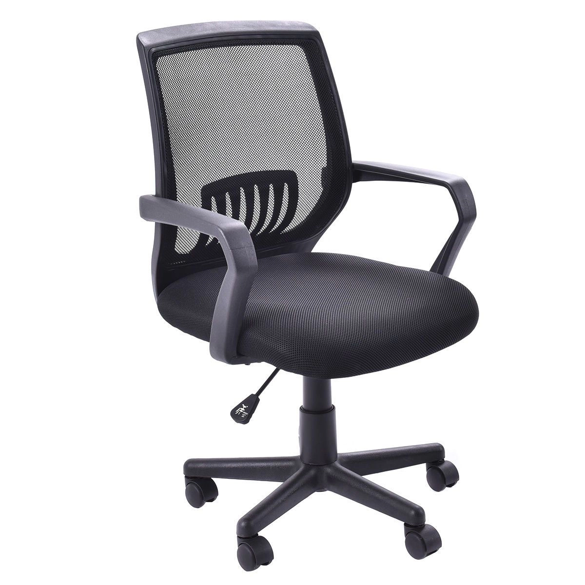 SlickBlue Ergonomic Mesh Office Chair, Rolling Casters, Black