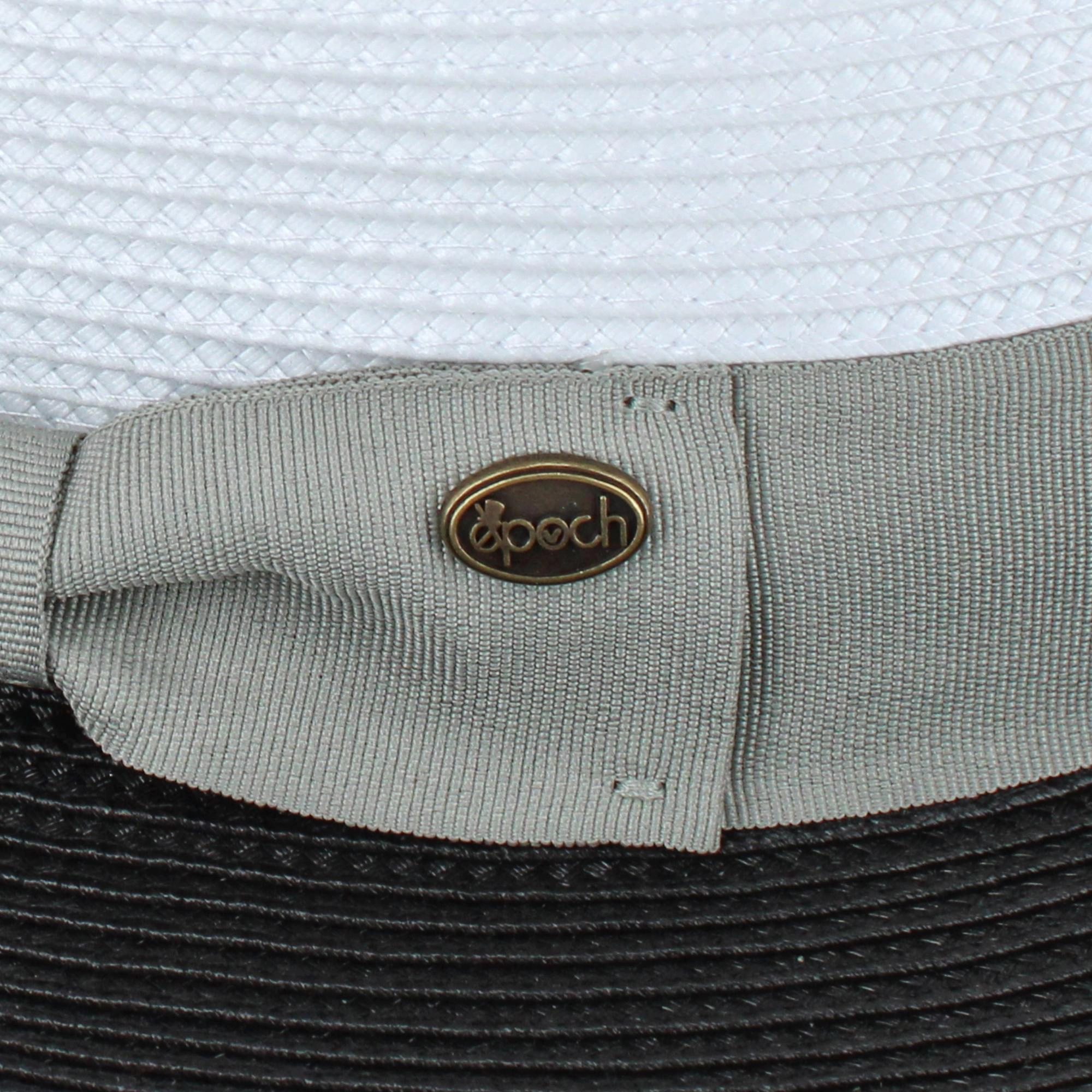 Epoch Hats Company Men's Poly Braid Two Tone Fedora With Contrast Band