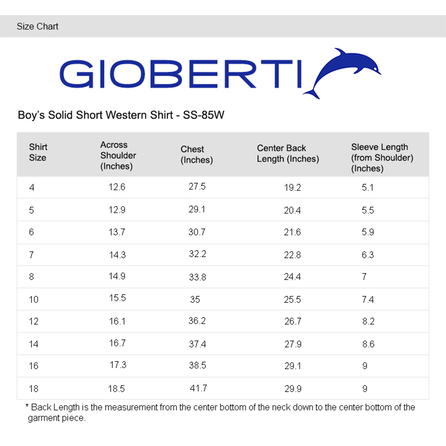 Gioberti Boy's Solid Short Sleeve Western Shirt