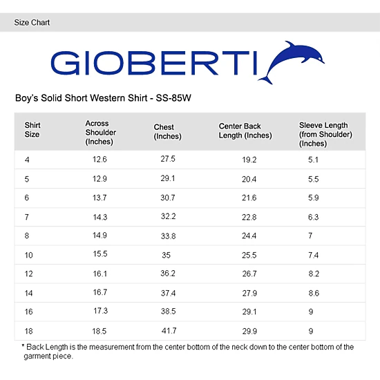 Gioberti Boy's Solid Short Sleeve Western Shirt