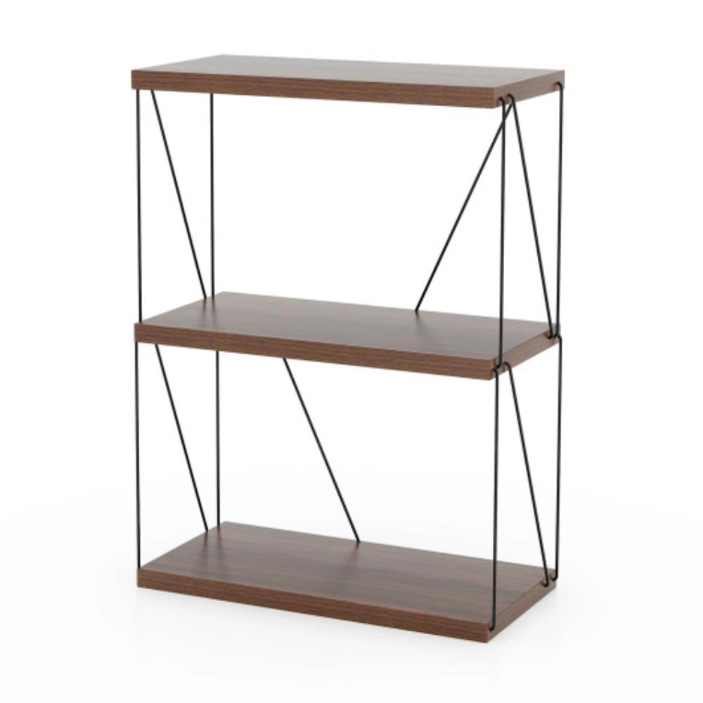 Hivvago 3-Tier Multipurpose Display Rack with Metal Frame