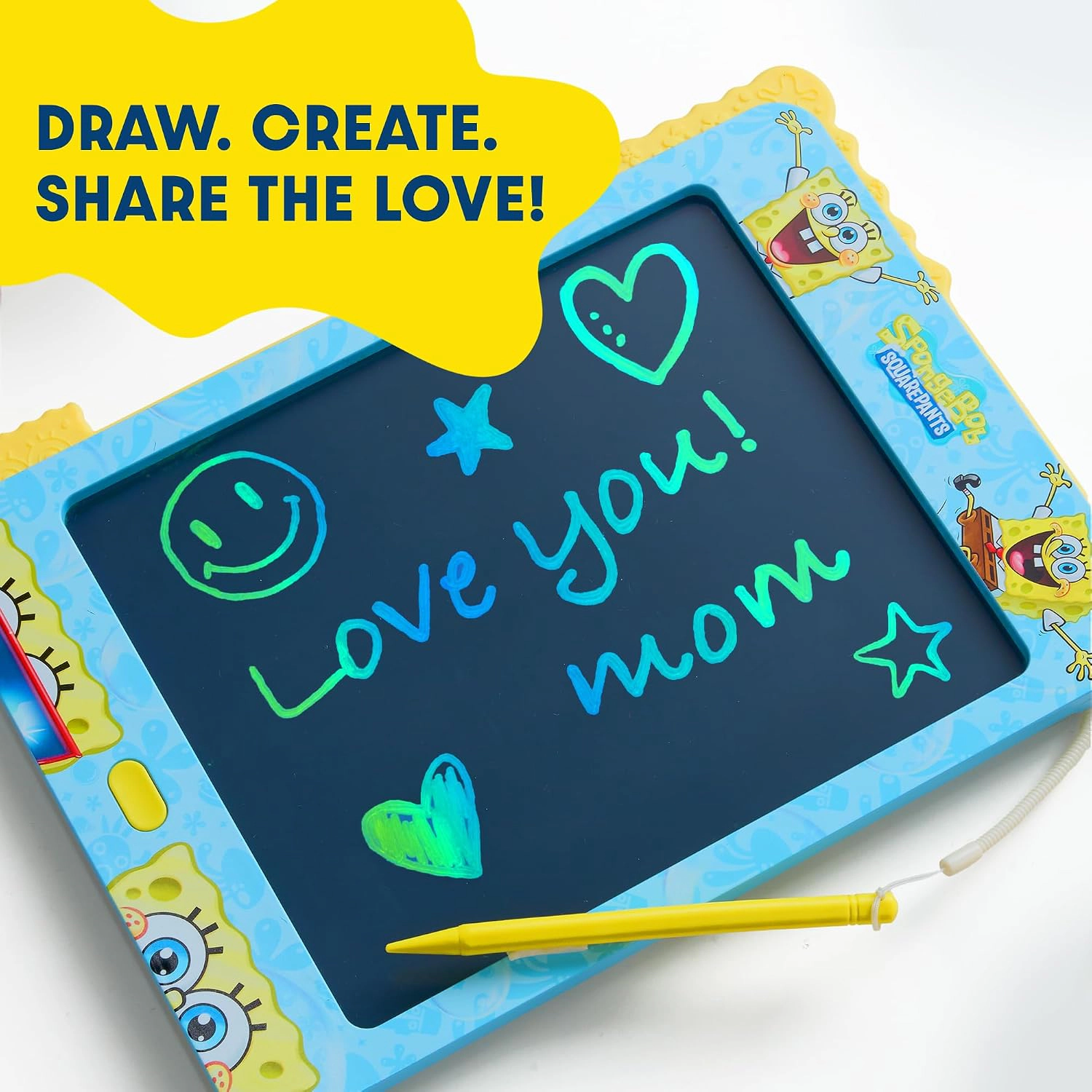 SpongeBob SquarePants Kids LCD Doodle & Drawing Tablet - Lagoon Blue