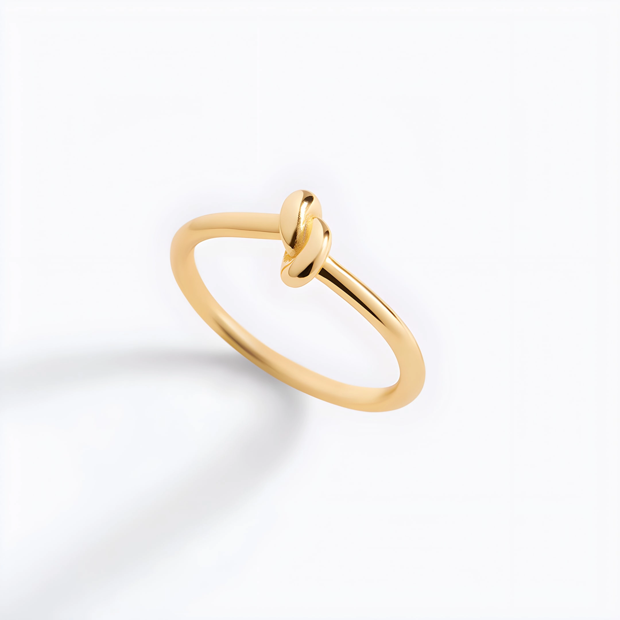Mint & Lily Women's Classic Gold Plated Knot Ring