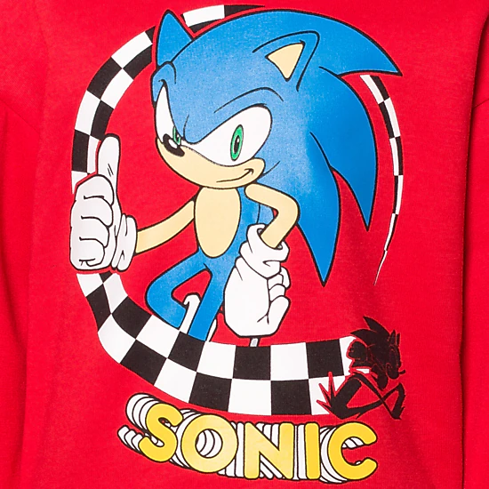 SEGA Sonic the Hedgehog Boys' 2-Piece Fleece Hoodie and Pants Set