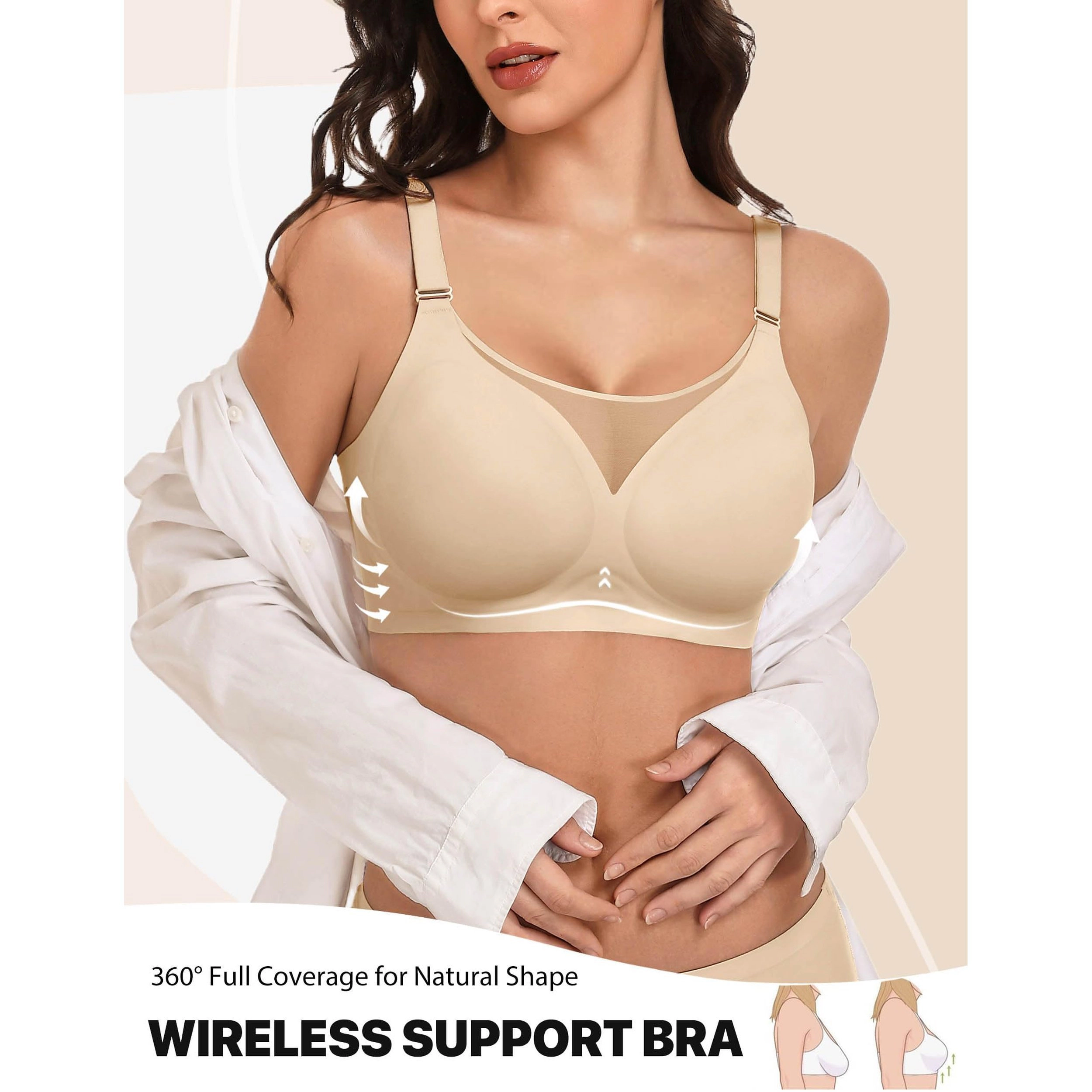 Avidlove Women's Seamless Wireless Mesh Bralette