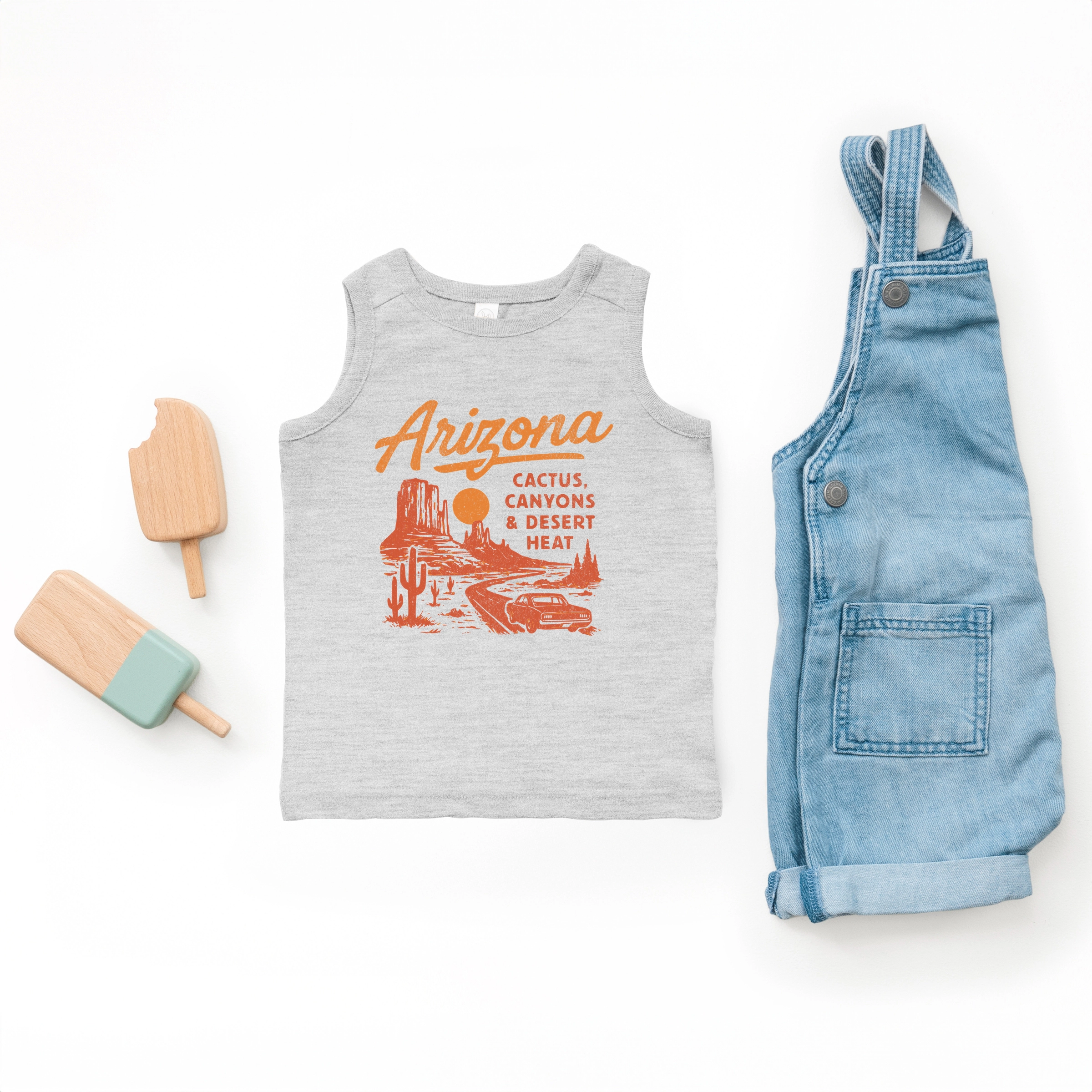 The Juniper Shop - Arizona Cactus, Canyons & Desert Heat Toddler Graphic Tank