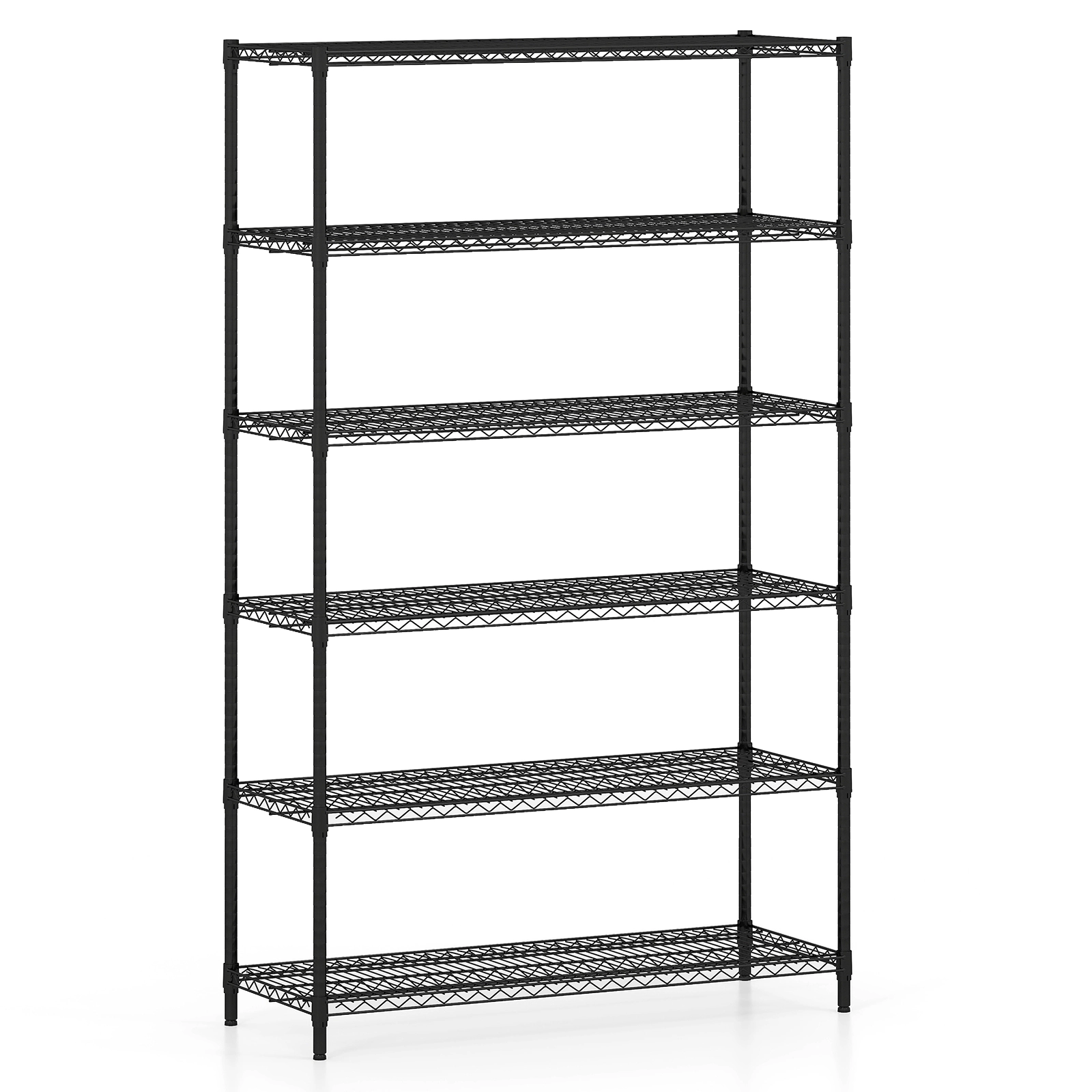 SlickBlue Heavy Duty Metal Storage Shelving Unit with 6-Tier Adjustable Design