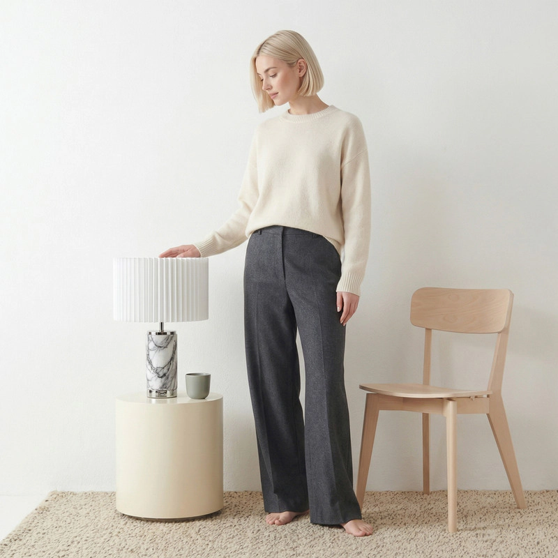 Brightech Arden Pleated Drum Table Lamp