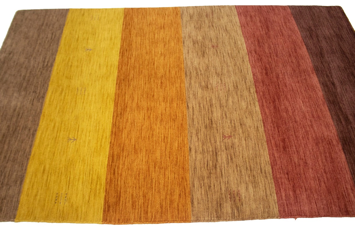 Magic Rugs 5'0 x 8'0 Hand Knotted Stripes Oriental Modern Wool Rug
