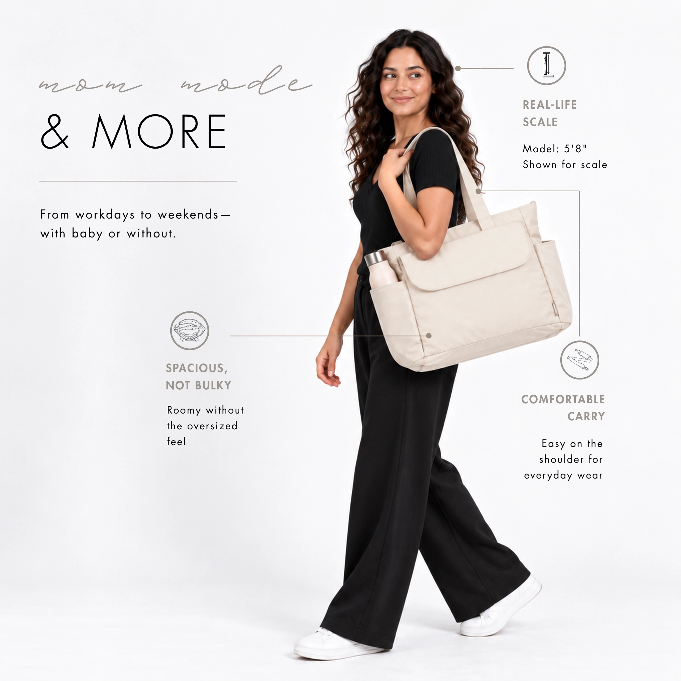 Hynes Eagle Women's Motion All-in-One Diaper Tote