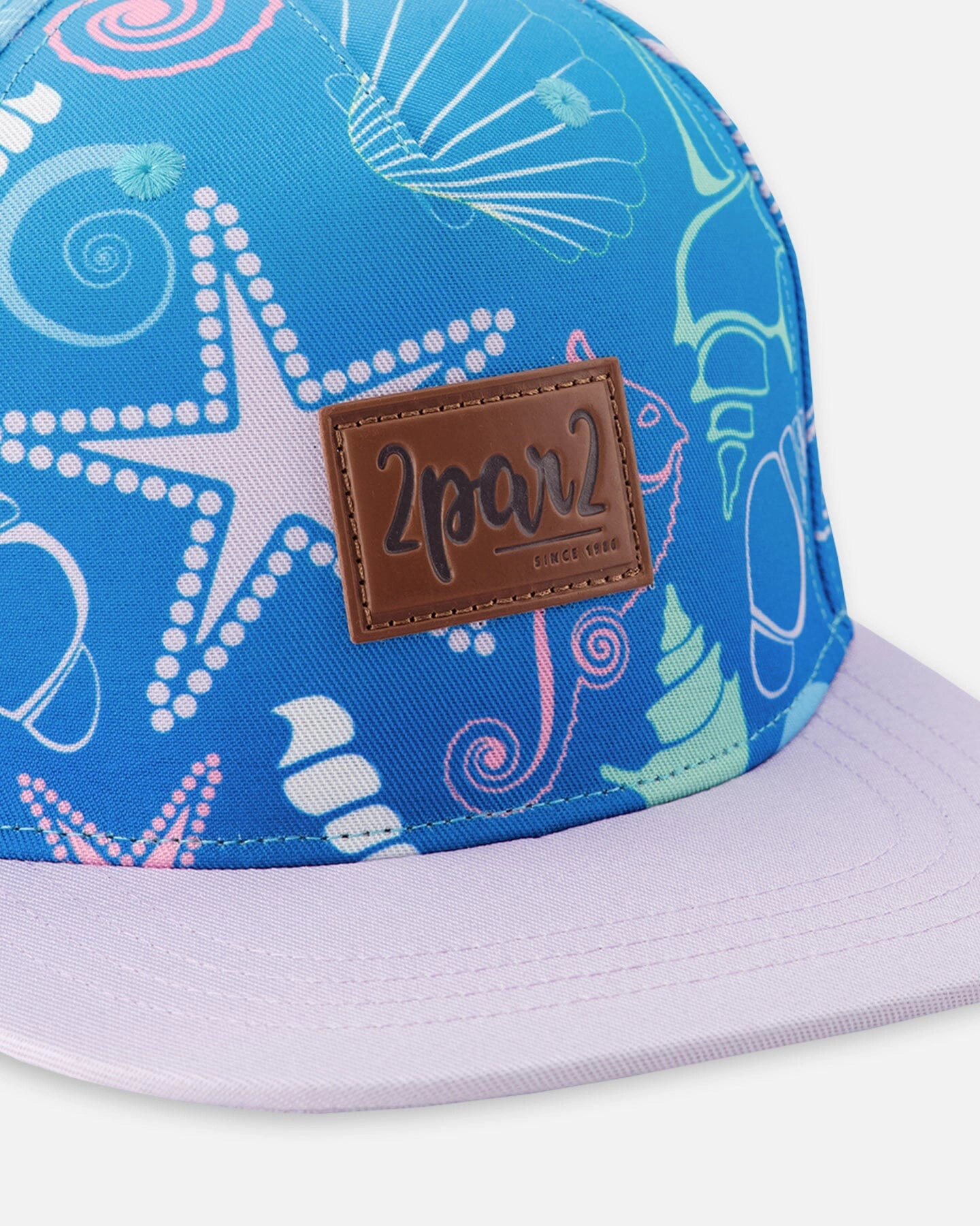 Deux par Girls Cap Shell Print