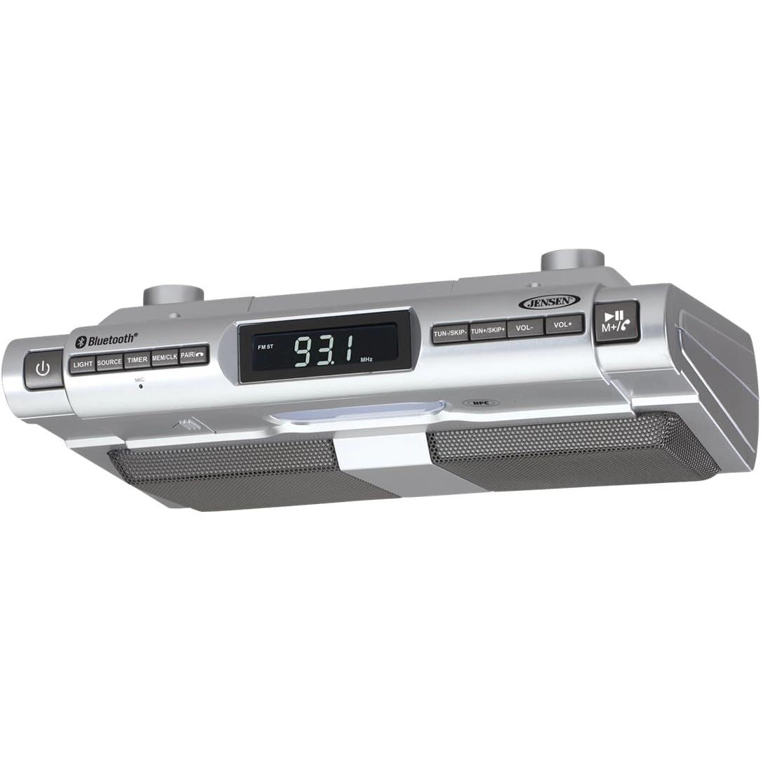 Jensen Under-Cabinet Bluetooth FM Speaker System SMPS-628