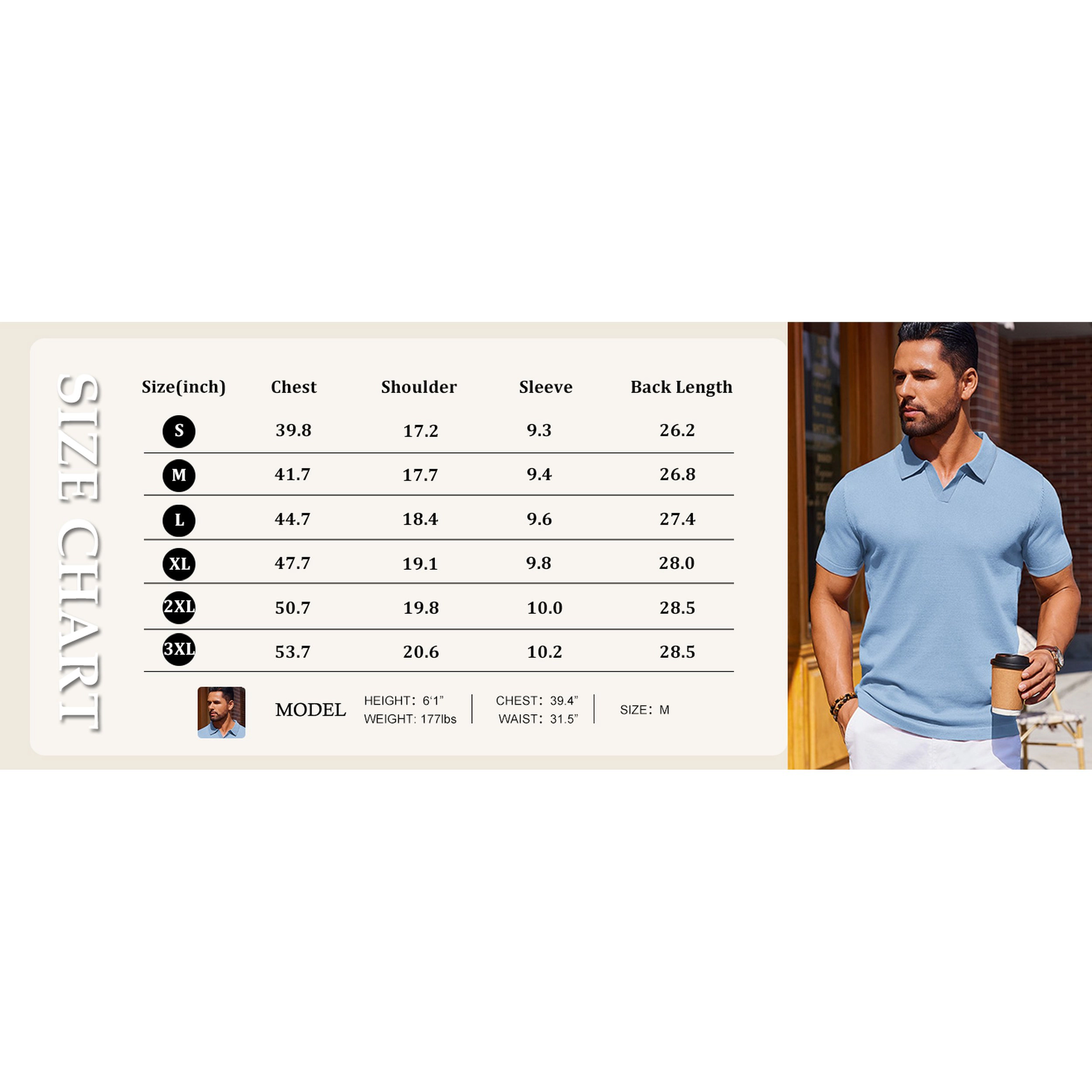 COOFANDY Solid V Neck Polo Shirts Short Sleeve Collared Casual Summer Tops