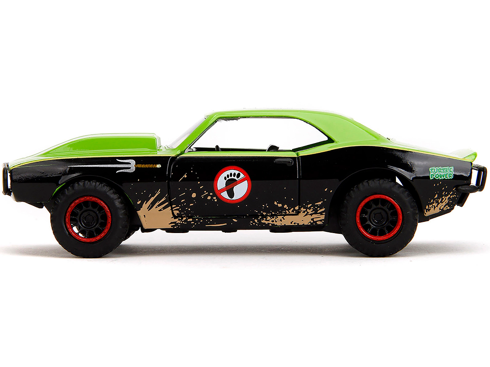 Jada 1967 Chevrolet Camaro "Teenage Mutant Ninja Turtles" Black and Green (Dirty) "Hollywood Rides" Series