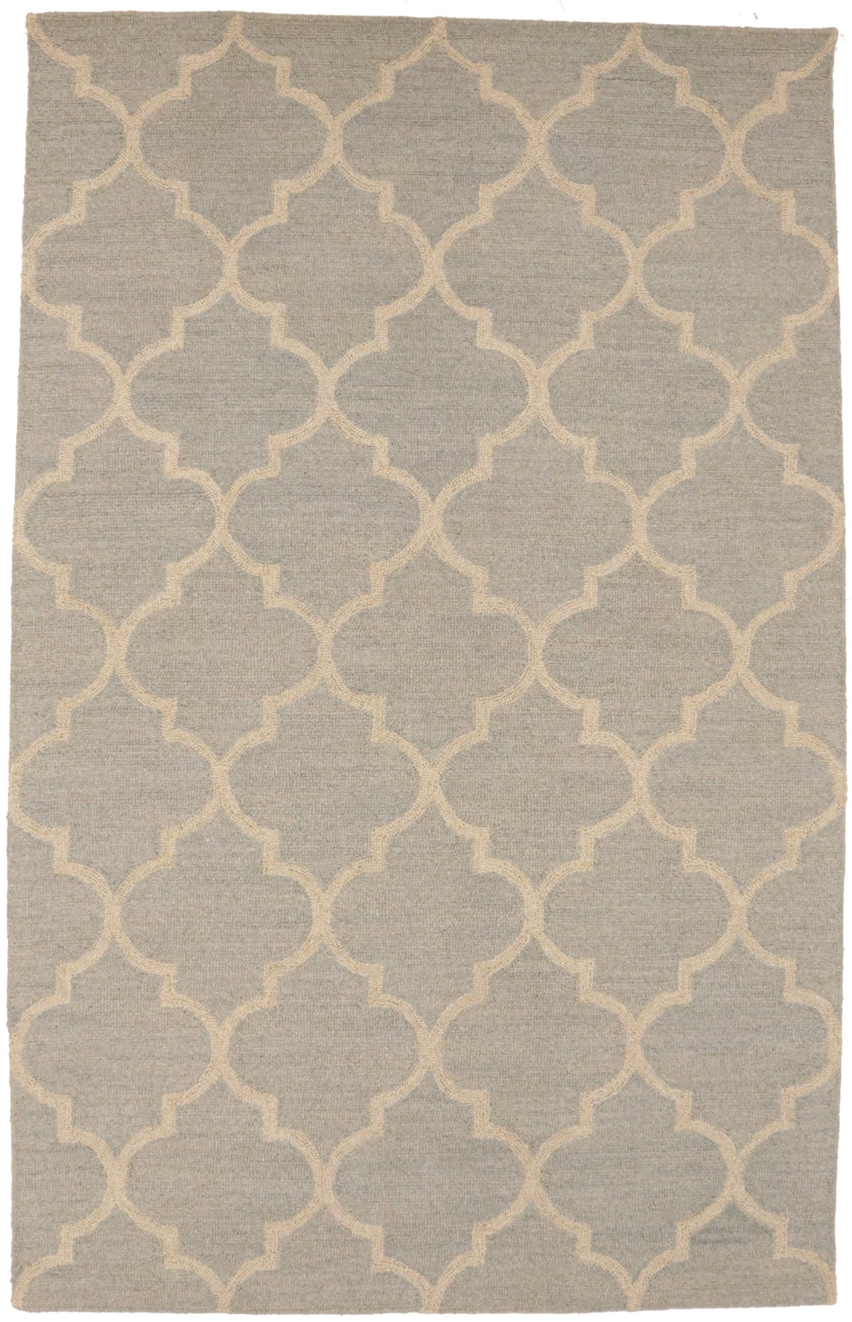 Magic Rugs Greige Trellis 5X8 Hand-Tufted Modern Rug