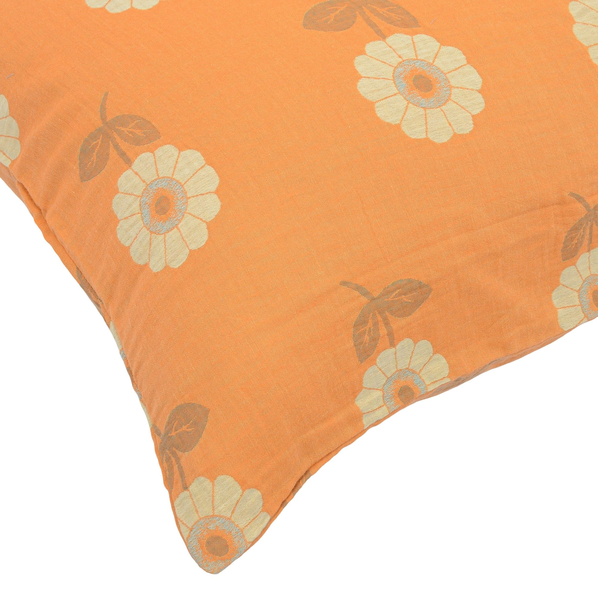 Alilang Unisex 2-Piece Cotton Pillowcases with Vibrant Flower Print Design for Bedroom, Soft and Cozy Bedding Set 20x26i