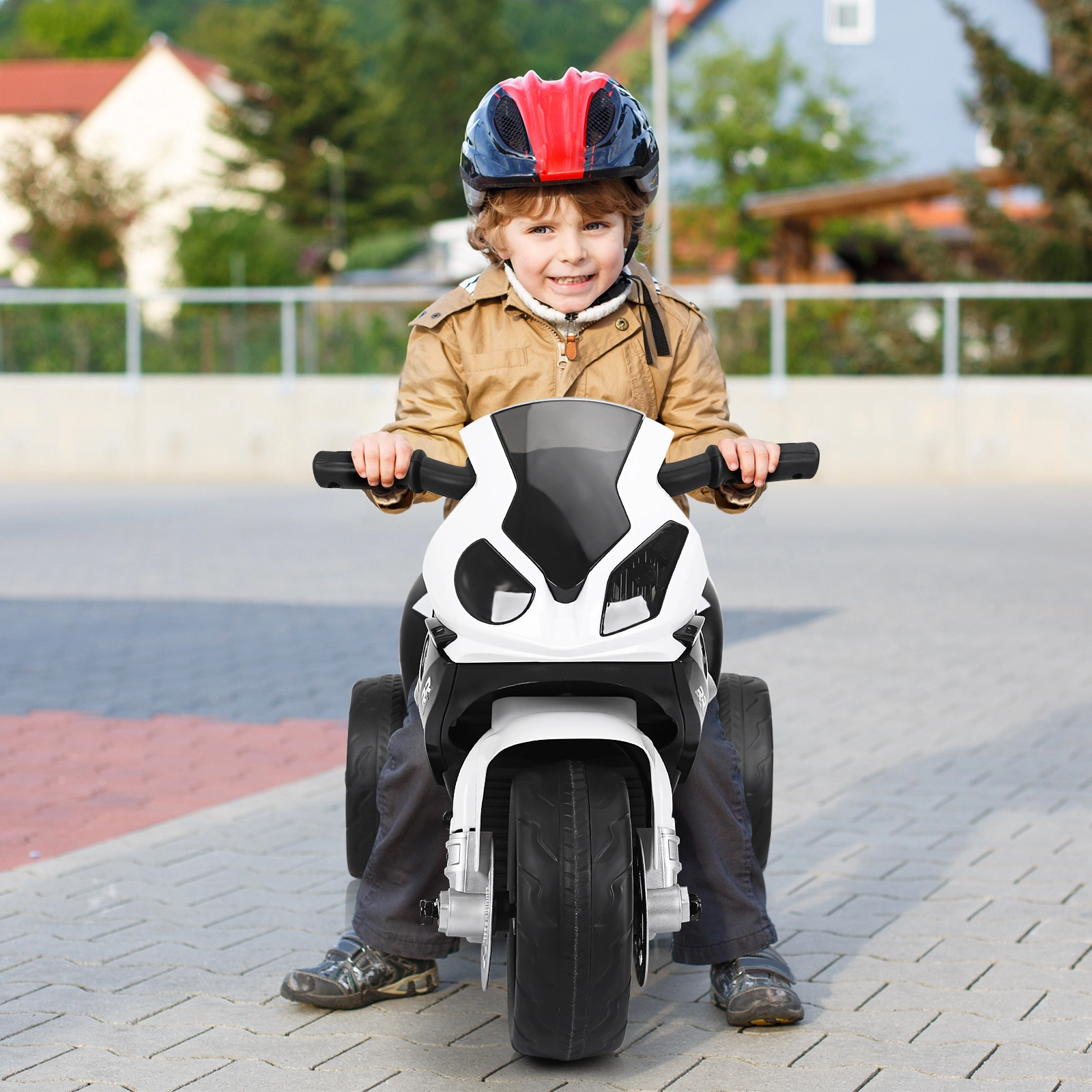 SUGIFT Foot Pedal Control 6V 3-Wheel Licensed Kids Electric Motorcycle Ride-On