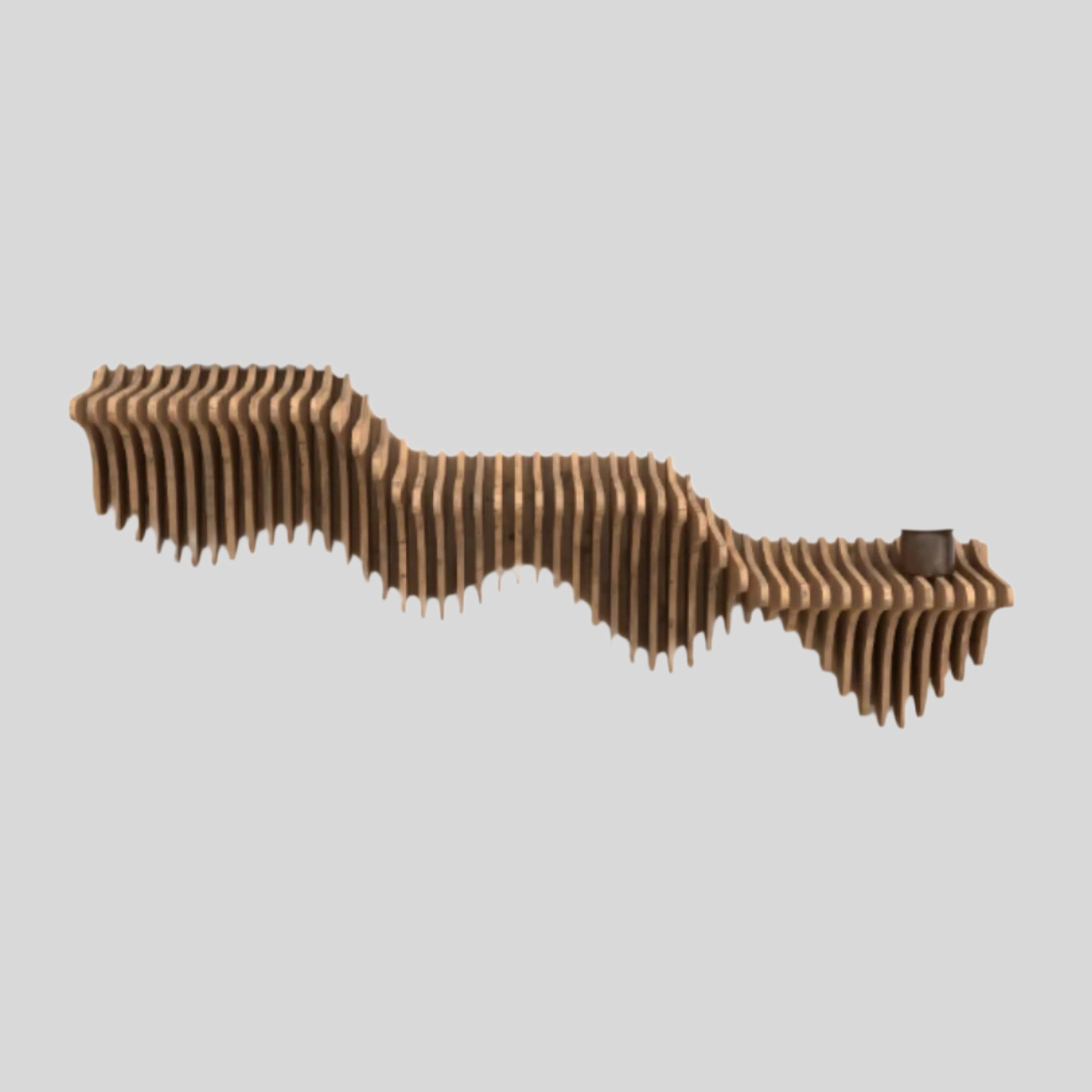 Wear Sierra 40" Geometric Floating Wall Shelf