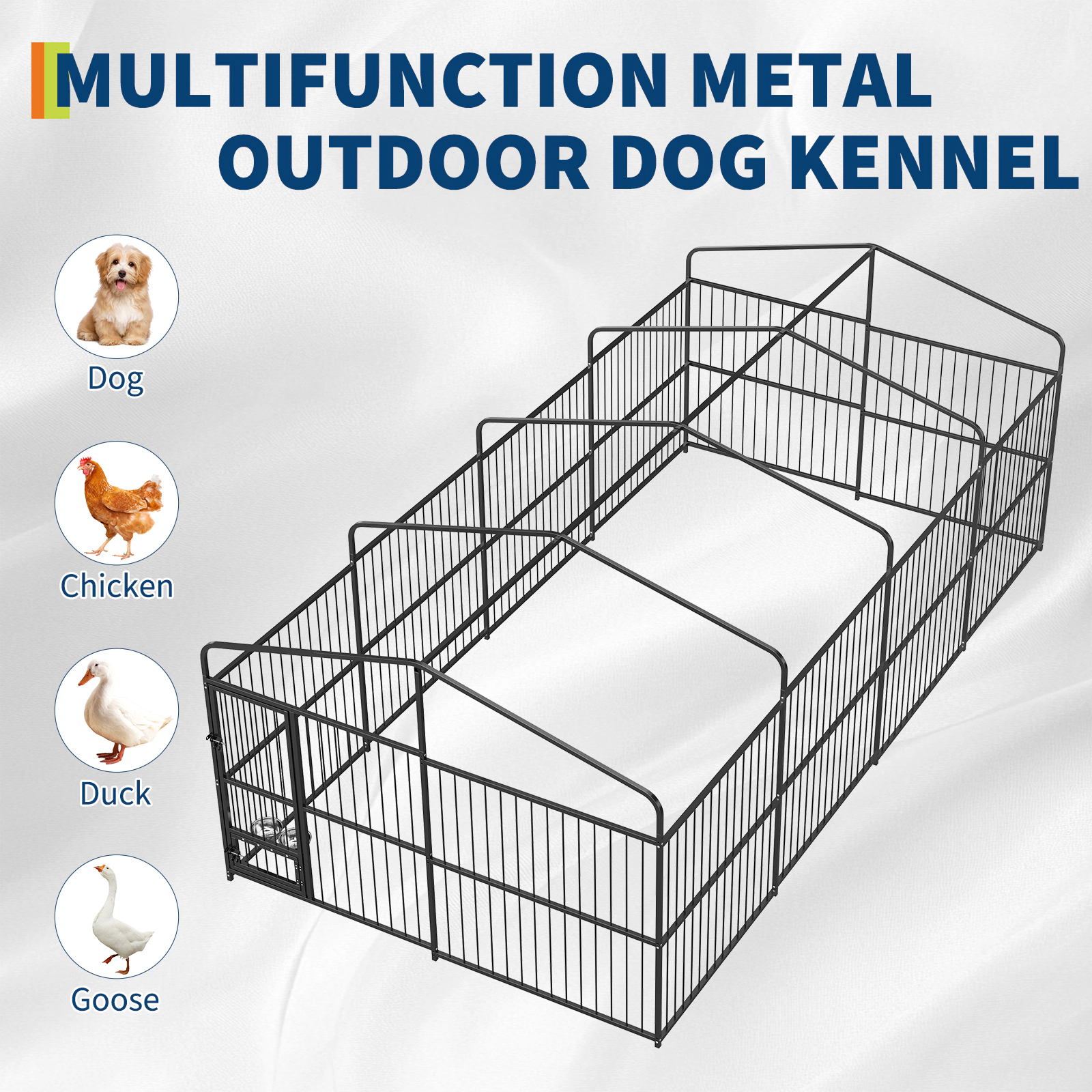 Heavy Duty Outdoor Dog Kennel for Large Dogs